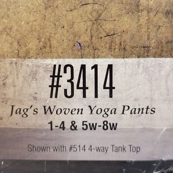 Silhouette Patterns 3414 Jags Woven Yoga Pants Size 1-4 & 5w-8w B/C/D Cup UNCUT - Picture 3 of 6